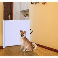 Royal Pet Retractable Folding Room Divider Safety Gate in White