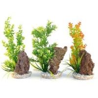 Rosewood Sydeco Plants with Rocks Aquarium/Fish Tank Decor, 32 cm