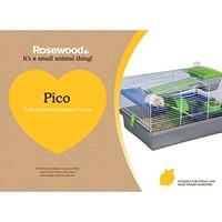 Rosewood Pico Hamster Cage, Silver