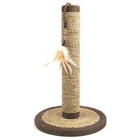 Rosewood Natural Seagrass Feather Post Cat Scratcher