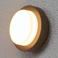 Round LED outdoor wall light Gwen