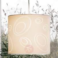 Round pendant light INDO in beige