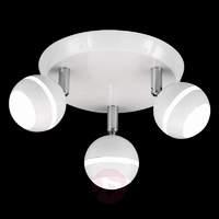 Round LED ceiling light Groove in white