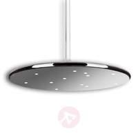 Round LED designer hanging light Stellate 55cm alu