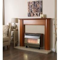 robinson willey visa deluxe teak outset gas fire