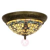 Round ceiling lamp Kimberly Tiffany-style 38 cm