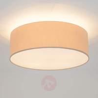Round Gala LED ceiling light with chintz shade