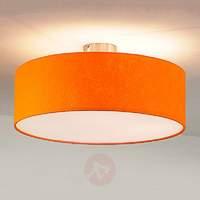 Round felt ceiling light, orange