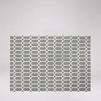 Rombix hand-woven rug in smoke