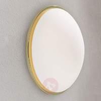 Round Eleni LED wall light - 37 cm brass