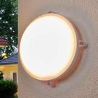 Round Mondo LED outdoor light in white