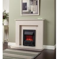 Roma Micro Marble Fireplace Package with Electric Fire