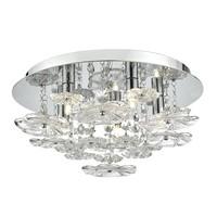 roc5450 rochelle 5 light flush ceiling light in polished chrome