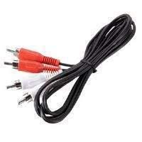 Ross (1.5m) 2-phono To 2-phono Cable (black)