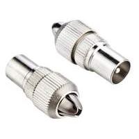 Ross Coaxial Connectors Silver (2 Pack)