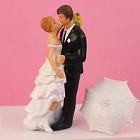 Romantic in the Rain Wedding Cake Topper