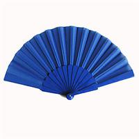 royal blue silk hand fans set of 6