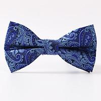 Royal Blue Paisley A Formal Butterfly Bow Tie