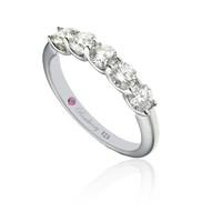 Roseberry Orchid 18ct white gold 2.00 carat diamond five stone eternity ring