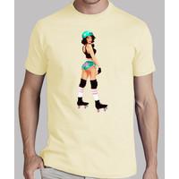 Roller Derby Retro Pin Up Girl