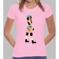 Roller Derby Retro Pin Up Girl