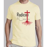 rooted in christ t-shirt beige