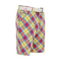 Royal & Awesome Plaid Awesome Tartan Funky Golf Shorts