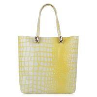 roberto cavalli mock croc tote bag