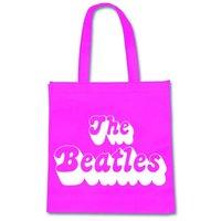 Rock Off - The Beatles Sac Shopping Eco 70\'s Logo Magenta