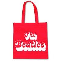 Rock Off - The Beatles Sac Shopping Eco 70\'s Logo Rouge
