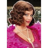 Roaring 20s Brown Wig For Hair Accessory Fancy Dress