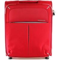 roncato 414013 trolley luggage red womens soft suitcase in red