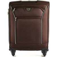 roncato 413333 trolley 20cm luggage brown mens soft suitcase in brown