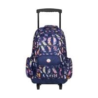 Roxy Free Spirit Wheeled School Backpack corawaii blue print (bsq6)