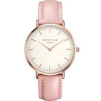 Rosefield Bowery White with Rose Gold on Pink Leather Strap Watch