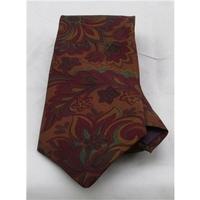 Roberto brown mix floral silk tie