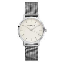 Rosefield Tribeca White on Silver Watch