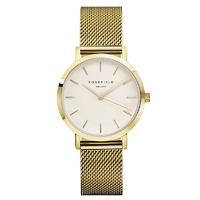Rosefield Tribeca White on Gold Watch