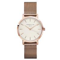 Rosefield Tribeca White on Rose Gold Watch