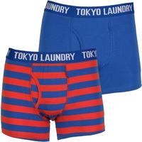 Roman ( 2 Pack) Boxer Shorts Set in Paprika & Ocean - Tokyo Laundry
