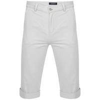 roberto cotton twill 34 length shorts in white tokyo laundry