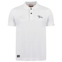 rochester polo shirt in optic white tokyo laundry