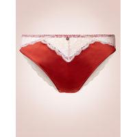Rosie for Autograph Silk & Lace High Leg Knickers