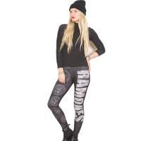 rockoff trade womens presidential seal leggings black medium large