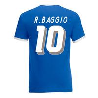 roberto baggio italy ringer tee blue