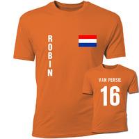 robin van persie holland flag t shirt orange