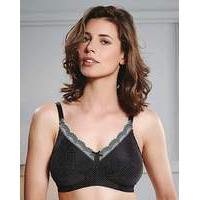 Royce Ava Black/Cream Spot Support Bra