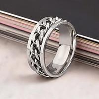 Rotating Chain Alloy Ring Statement Rings Daily / Casual 1pc