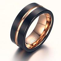 Rock Gothic Tungsten Steel Rose Gold Man Ring Restoring Ancient Ways Christmas Gifts