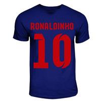 ronaldinho barcelona hero t shirt navy